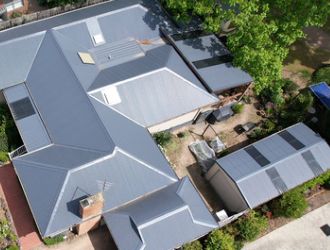 Gray Steel Roof Installed Metal Roofing Contractor Melbourne